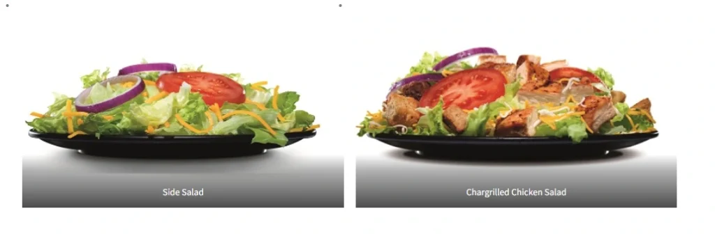 CARLS JR SALAD menu