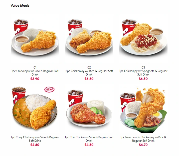 CHICKENJOY VALUE MEALS