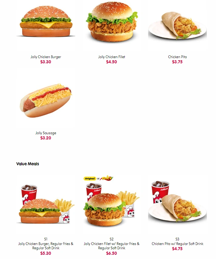 JOLLIBEE SANDWICHES