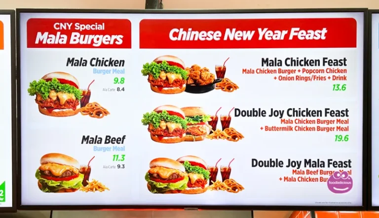 Ordinary Burgers menu prices