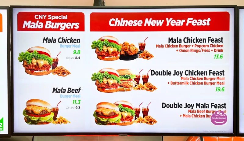 Ordinary Burgers menu prices