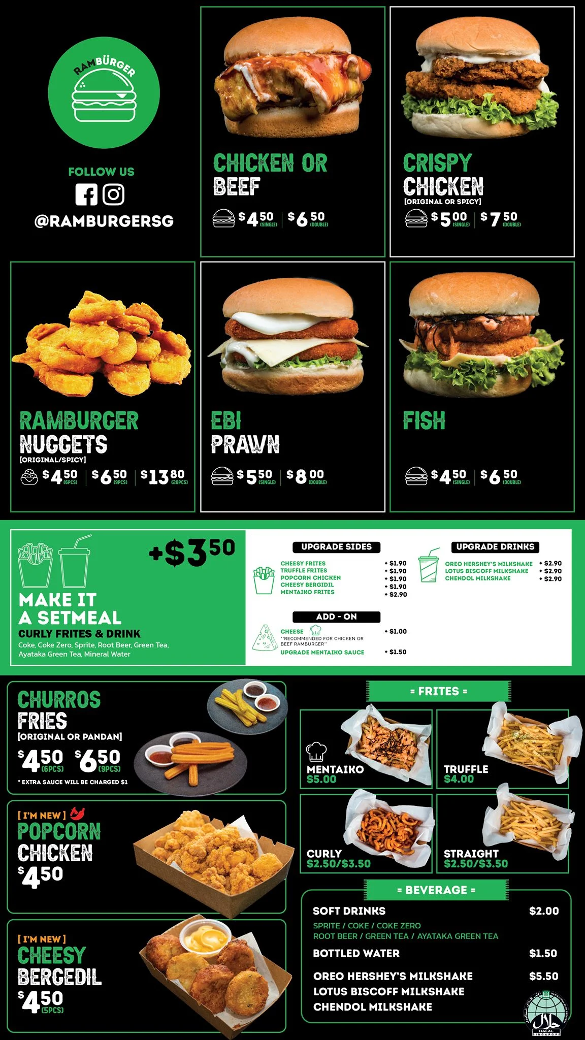 Ramburger Menu prices