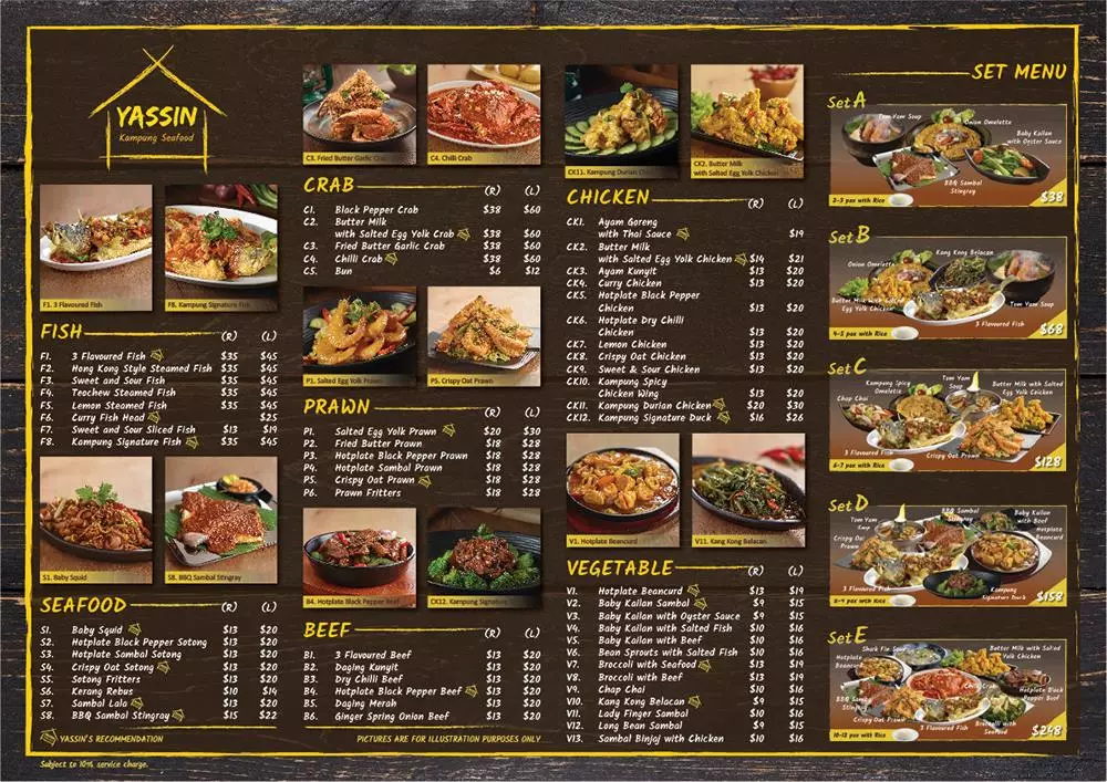 YASSIN KAMPUNG RICE MENU