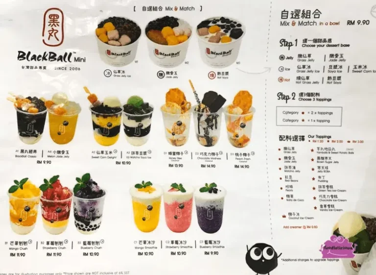 BLACKBALL MENU