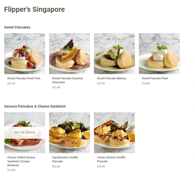 FLIPPERS MENU 