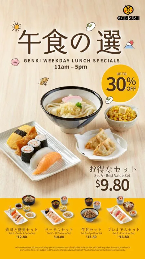 GENKI SUSHI MENU