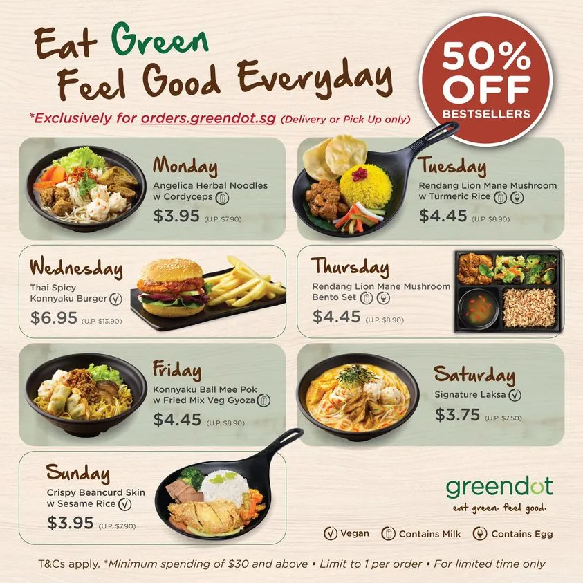 GREENDOT MENU 