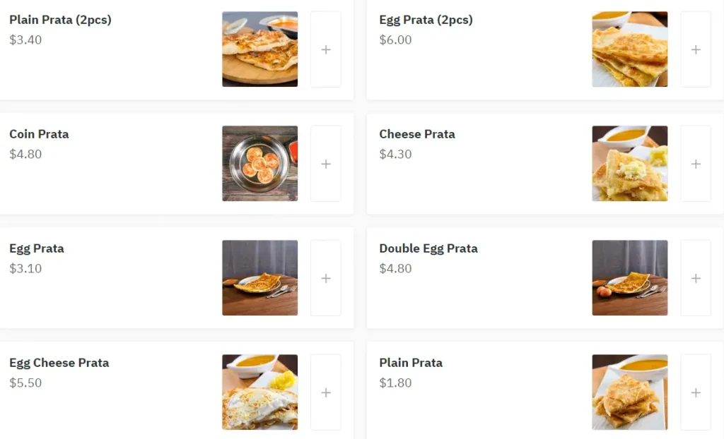  SPRINGLEAF MENU PRATA