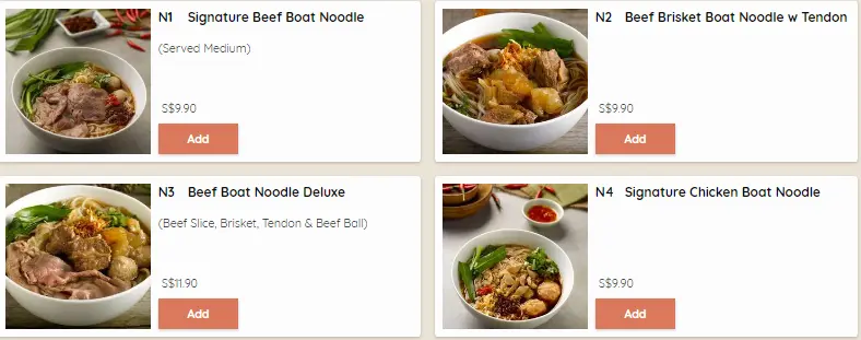 SAAP SAAP THAI SIGNATURE THAI NOODLES PRICES