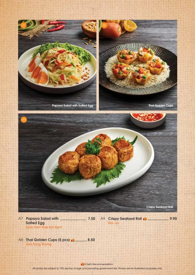 SAVEUR THAI MENU